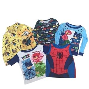 Boys Pajama Shirt Bundle Sizes 4T & 4 Years